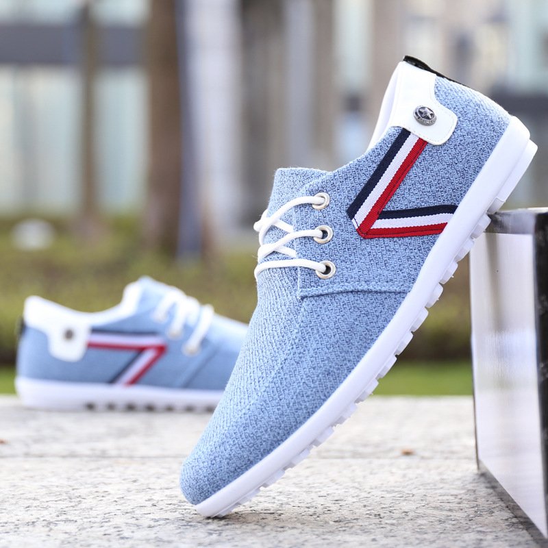 Versatile Canvas Sneakers for Every Season - 41, Blue
