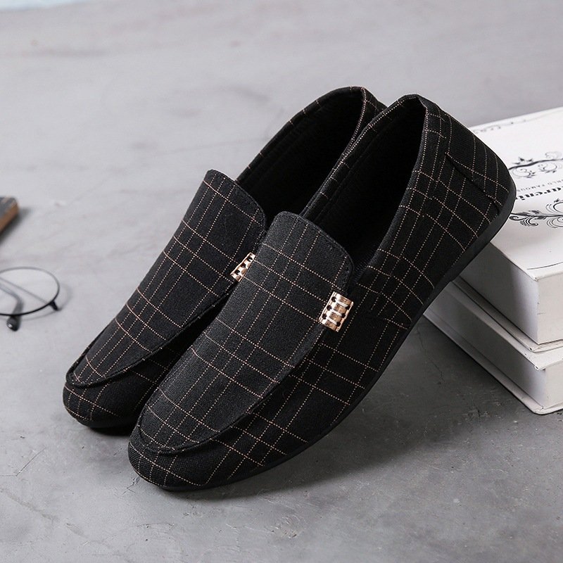 Modern Artisan Canvas Loafers