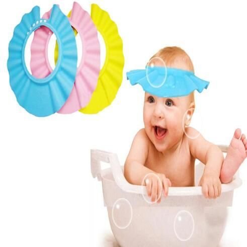 Adjustable Waterproof Baby Shower Cap Safe & Comfortable Bath Time