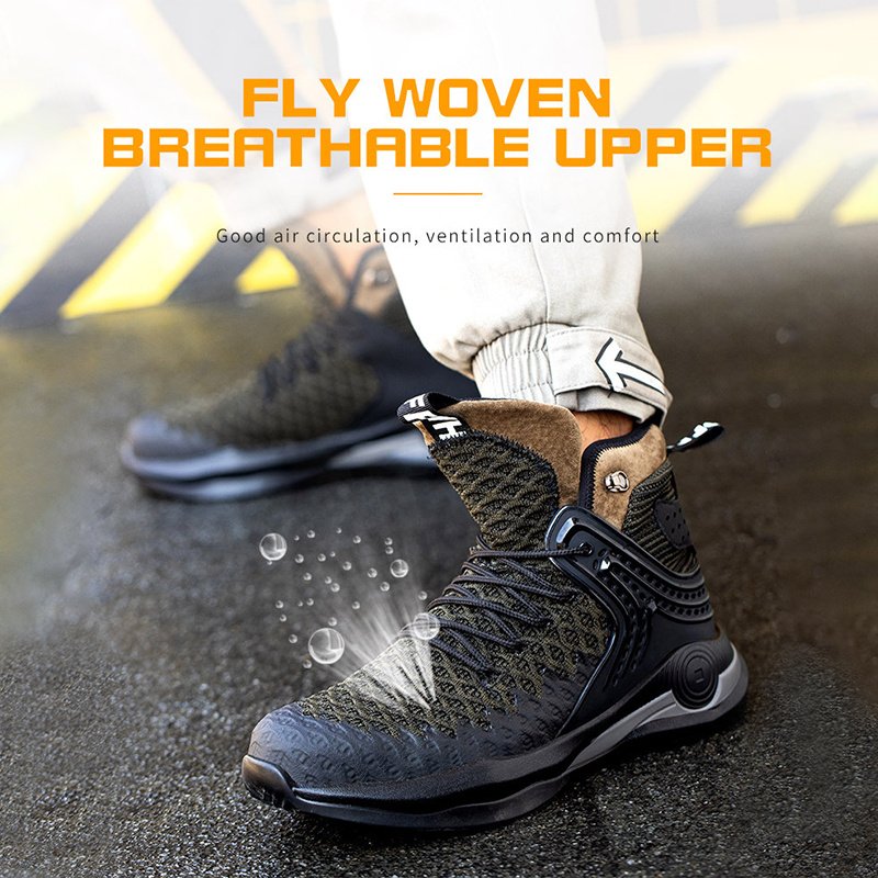 High Top Industrial Boots Breathable Hiking Boots