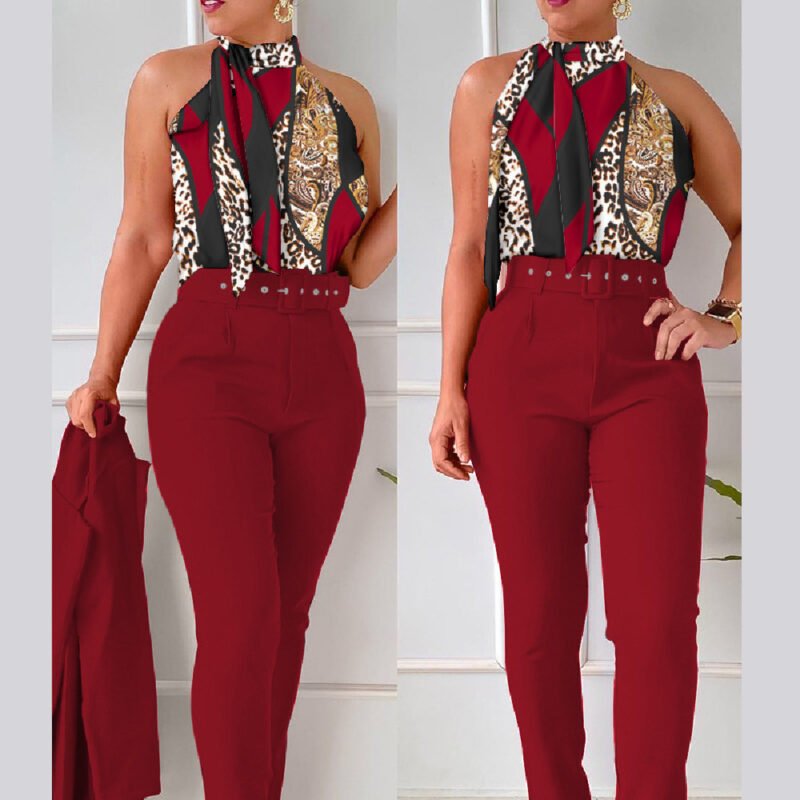 Women's Floral Vest Suit - Image 4