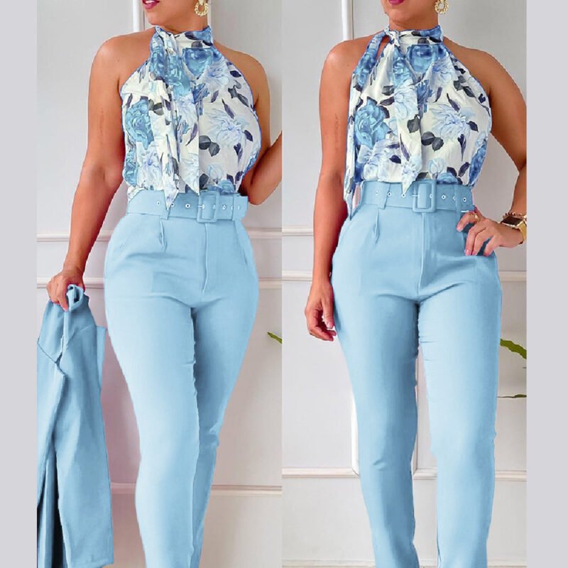 Women's Floral Vest Suit - Image 5