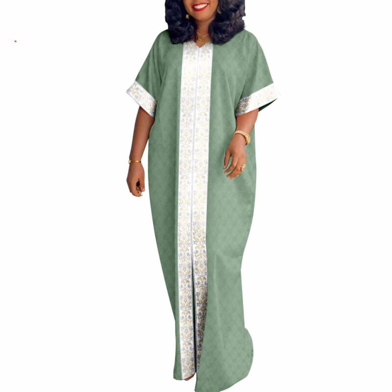 Elegant Geometry A-line Maxi Dress - Image 8
