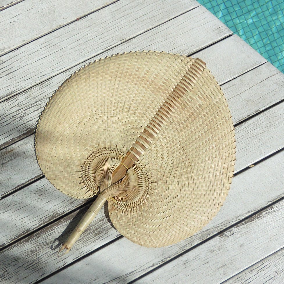 Artisanal Craftsmanship Balinese Woven Hand Fan