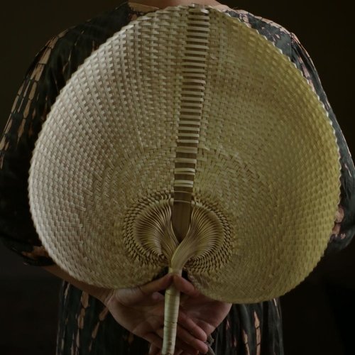 Artisanal Craftsmanship Balinese Woven Hand Fan - Image 2