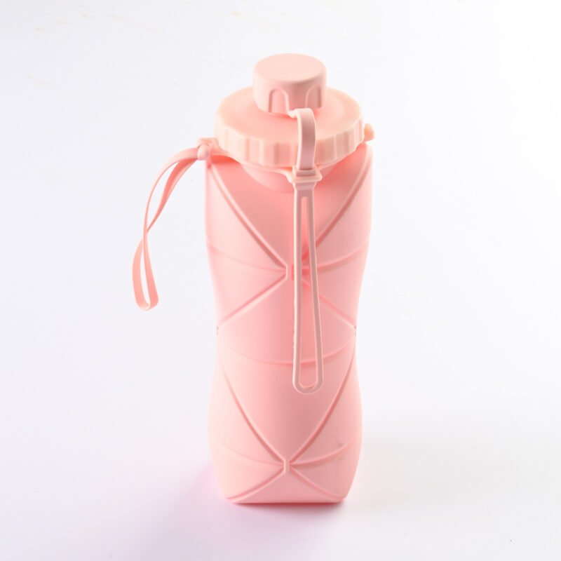 600ml Folding Silicone Water Bottle Sports Water Bottle - Image 8