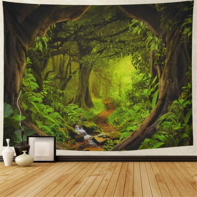 Beautiful Natural Forest Large Wall Hanging Hippie