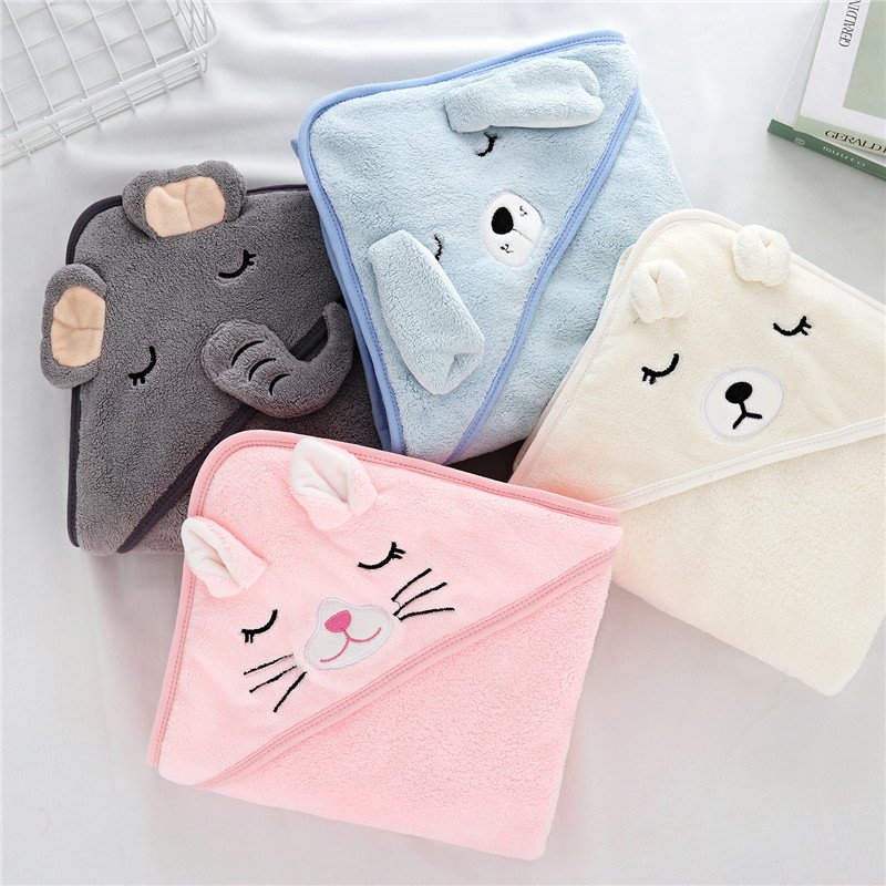 Enchanting Animal Themed Baby Hooded Towels by Cozy Cuddle