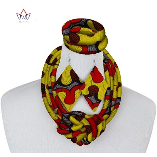 African Wax Print Jewelry Set