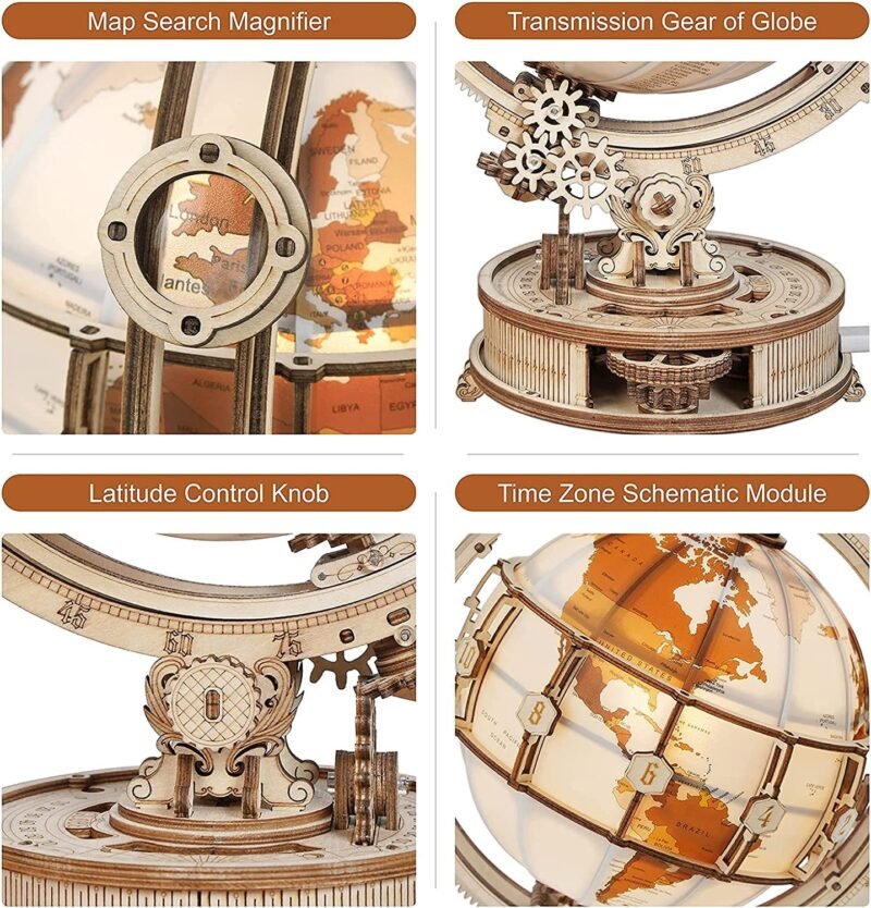 Steampunk-Inspired Rokr Luminous Globe - Image 8