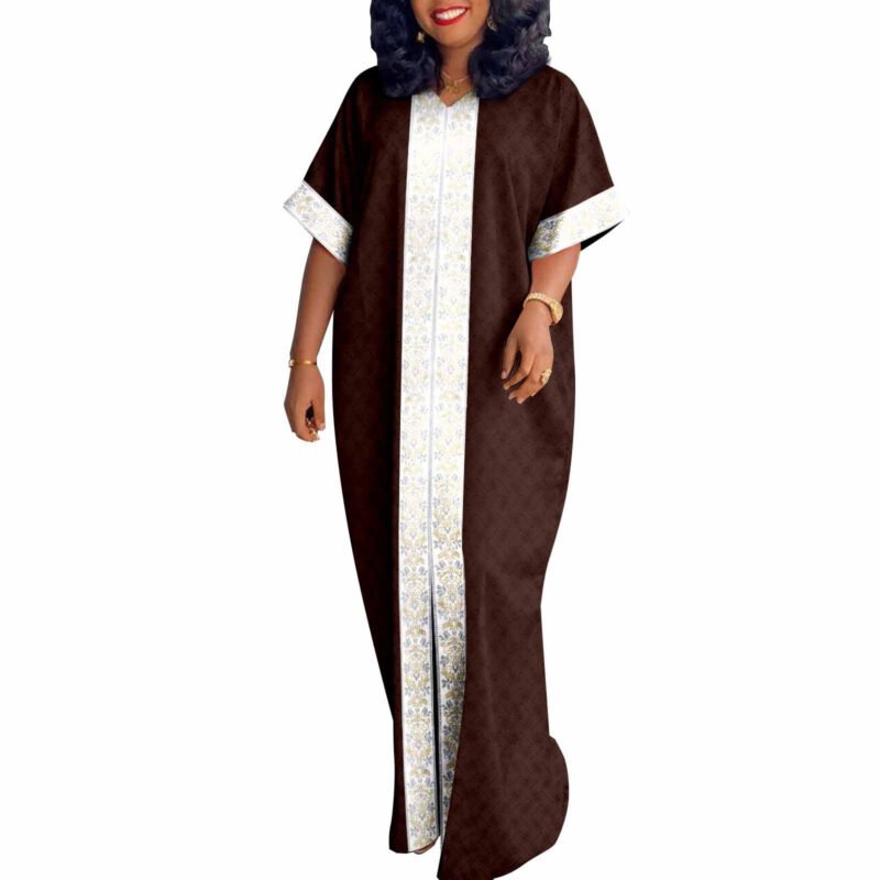 Elegant Geometry A-line Maxi Dress - Image 10