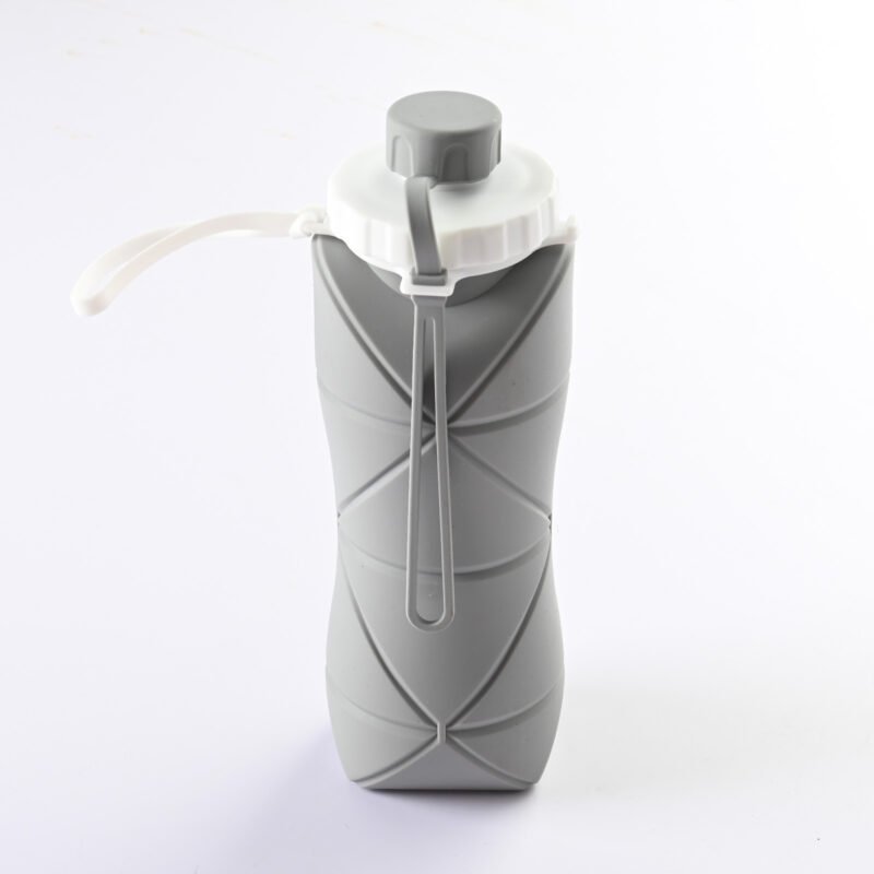 600ml Folding Silicone Water Bottle Sports Water Bottle - Image 10