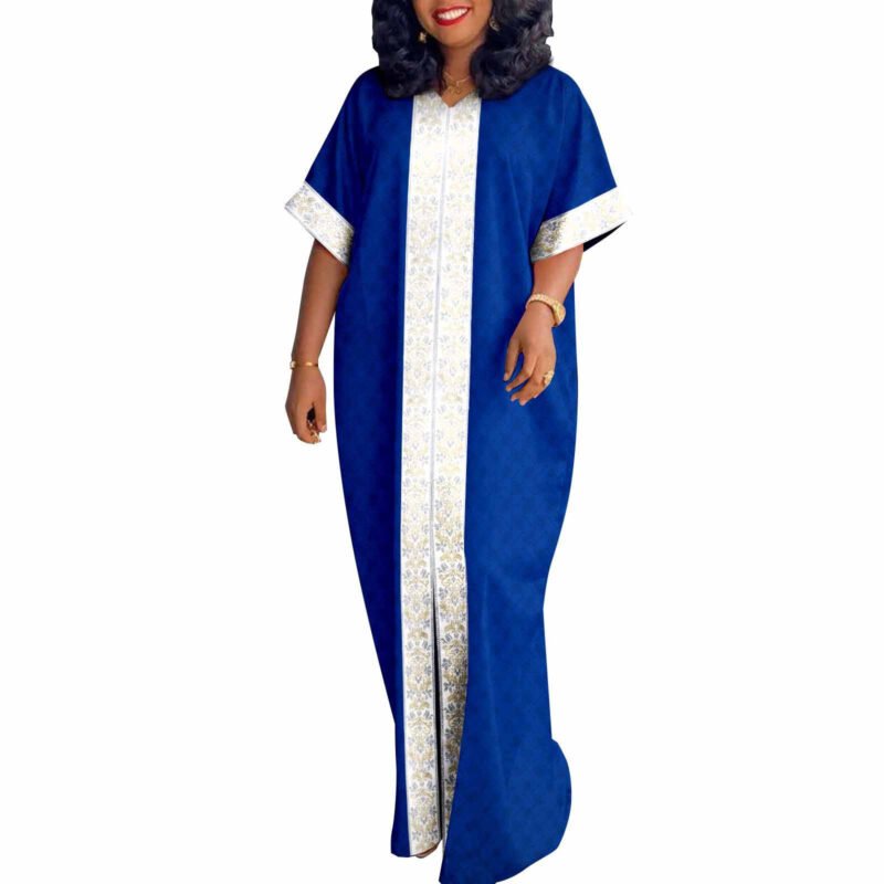 Elegant Geometry A-line Maxi Dress - Image 6