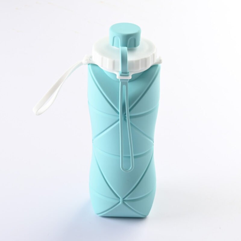 600ml Folding Silicone Water Bottle Sports Water Bottle - Image 9