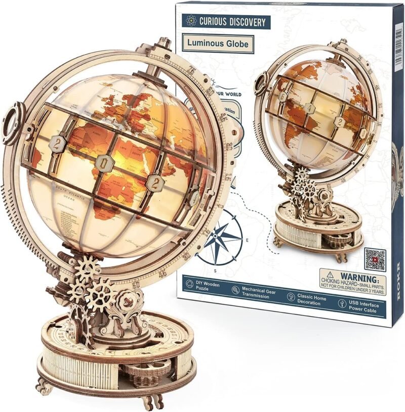Steampunk-Inspired Rokr Luminous Globe - Image 2