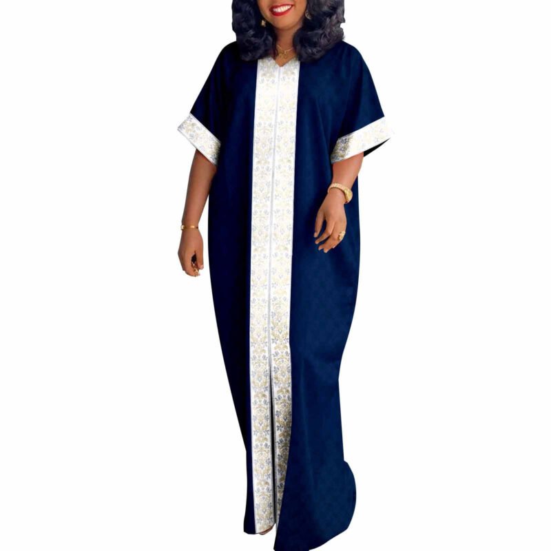 Elegant Geometry A-line Maxi Dress - Image 5