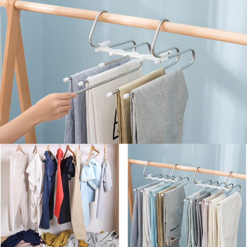 5 In 1 Wardrobe Hanger Multi-functional Clothes Hangers - Image 2