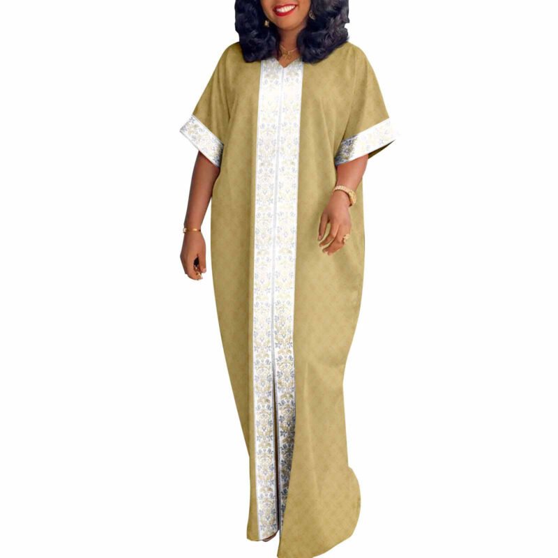 Elegant Geometry A-line Maxi Dress - Image 9