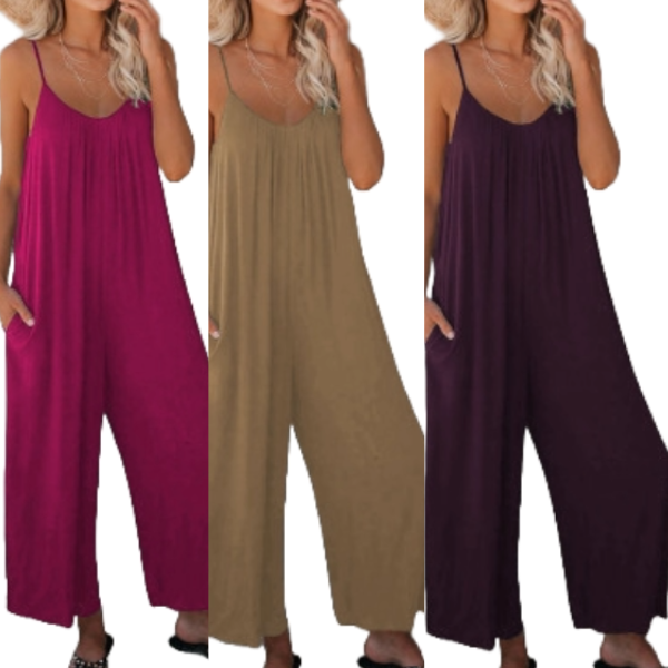 Boho Chic Spliced Jumpsuit