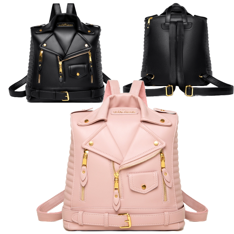 Chic Urban Soft Leather Backpack