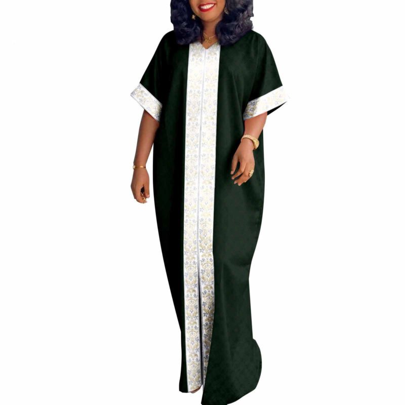 Elegant Geometry A-line Maxi Dress - Image 7