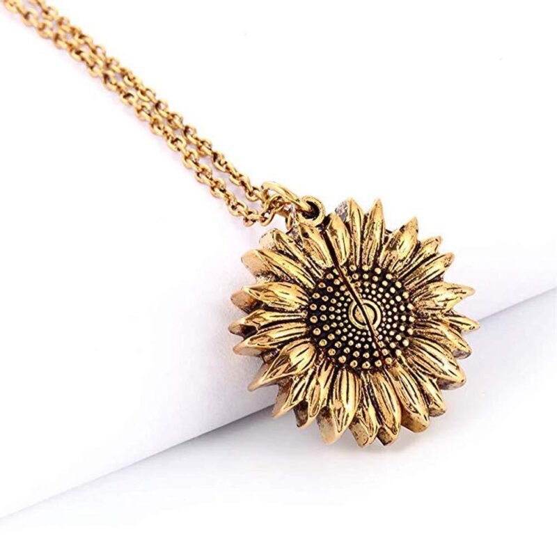 Radiant Sunflower Necklace Elegance in Bloom - Image 5