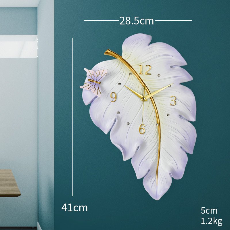 Enchanted Leaf Wall Clock decoration