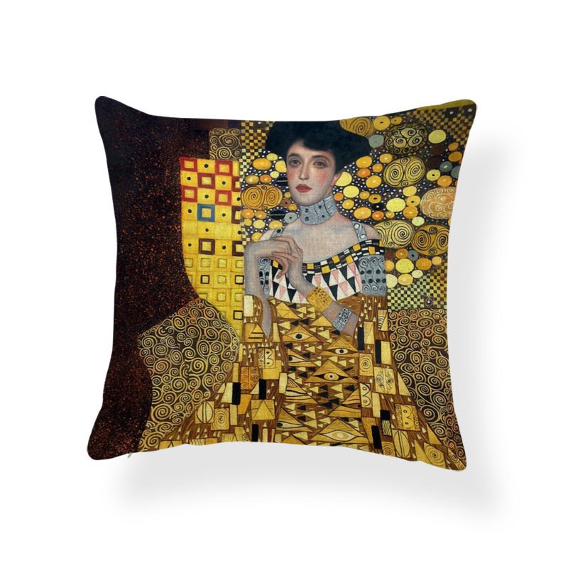 Geometric Art Cushion Cover African Women's Ethnic Style Pillow