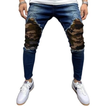 Edgy Skinny Jeans Modern Mid-waist Slim Fit