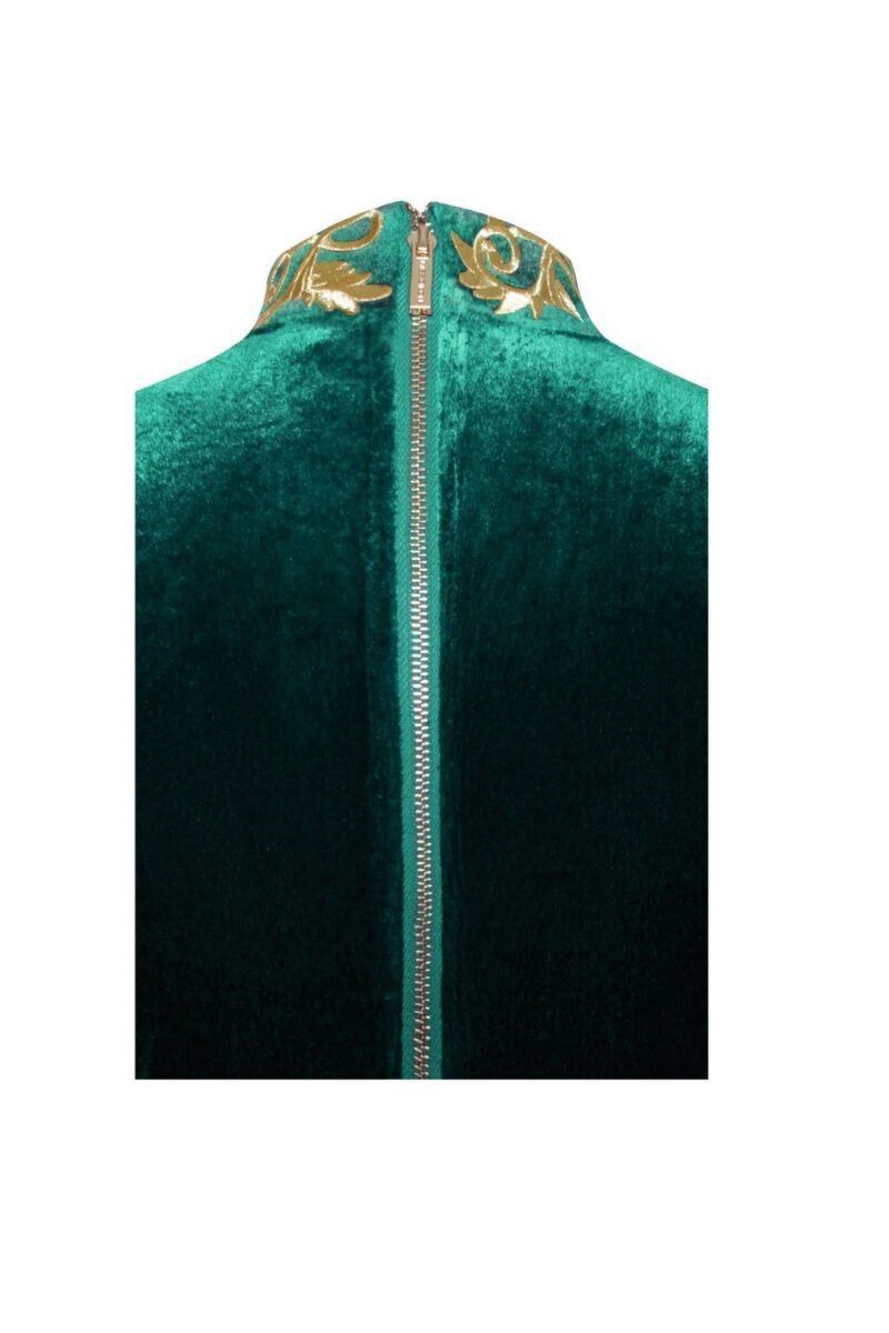 High Slit Evening Gown Velvet Enchantment