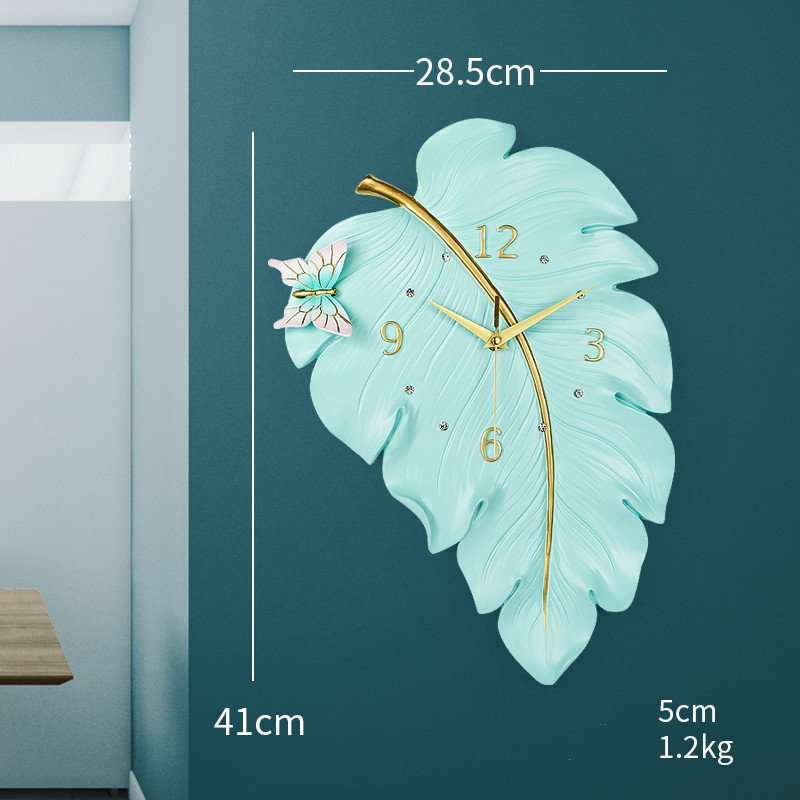 Enchanted Leaf Wall Clock decoration