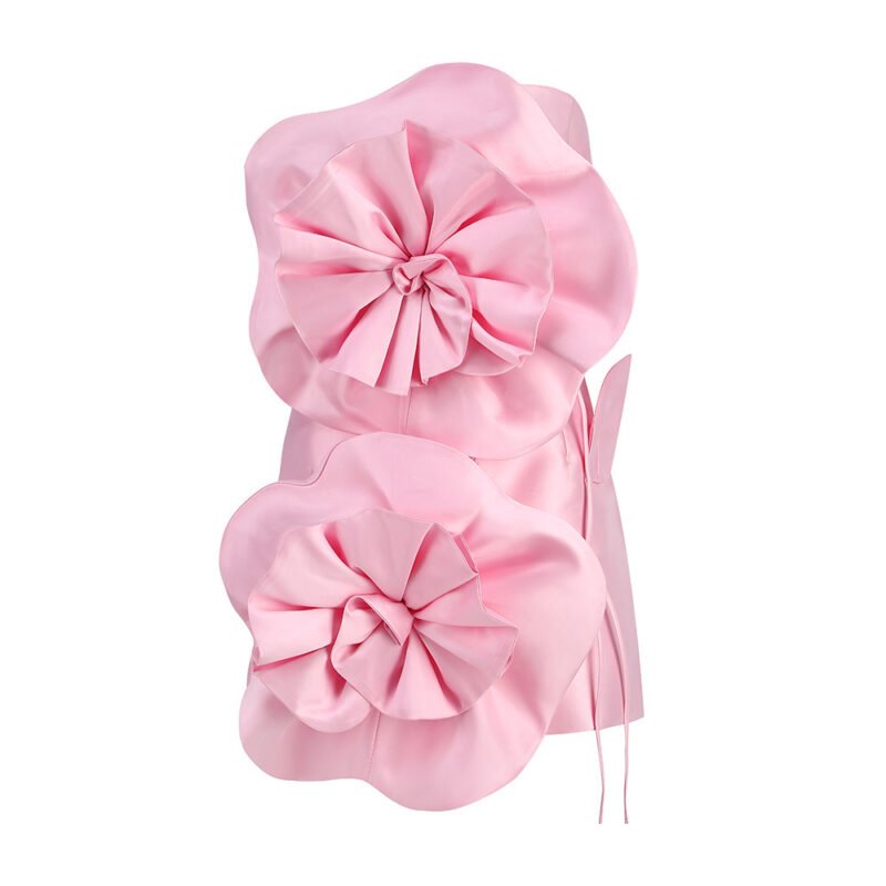 Decorative Flower Top Dress High-end Women's Back Strap - Image 4